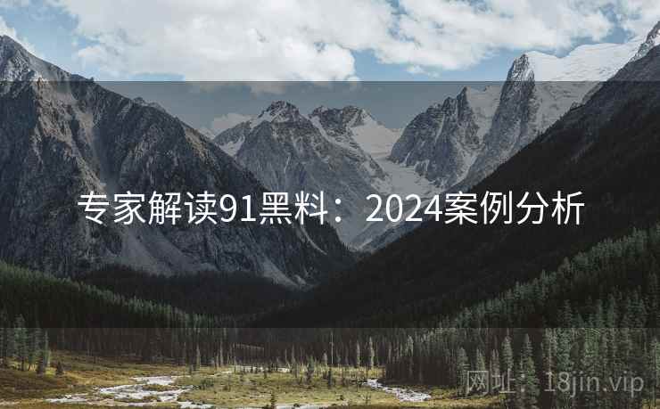 专家解读91黑料：2024案例分析