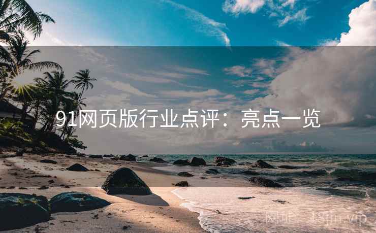 91网页版行业点评：亮点一览